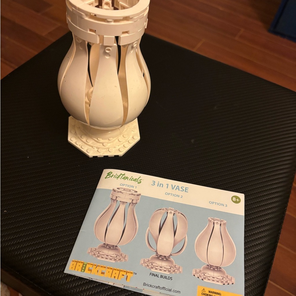 3-in-1 White Lego Vase